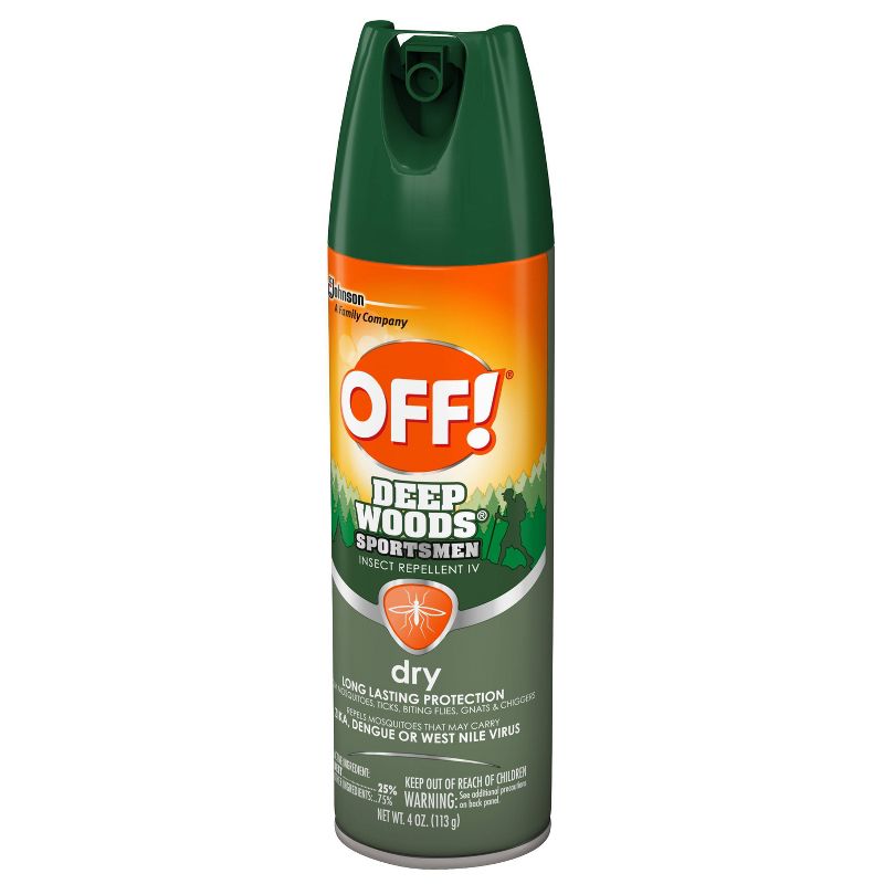 OFF! Deep Woods Sportsmen 4oz Dry Aerosol Insect Repellent