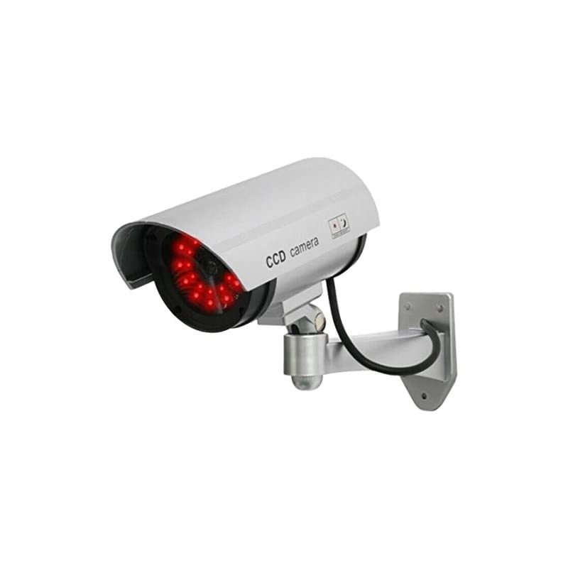 UDC4silver Fake Security Camera with 30 Illuminating LEDs Silver