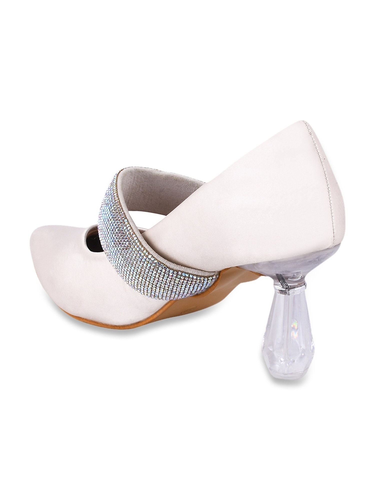 The White Pole Women's White Mary Jane Shoes