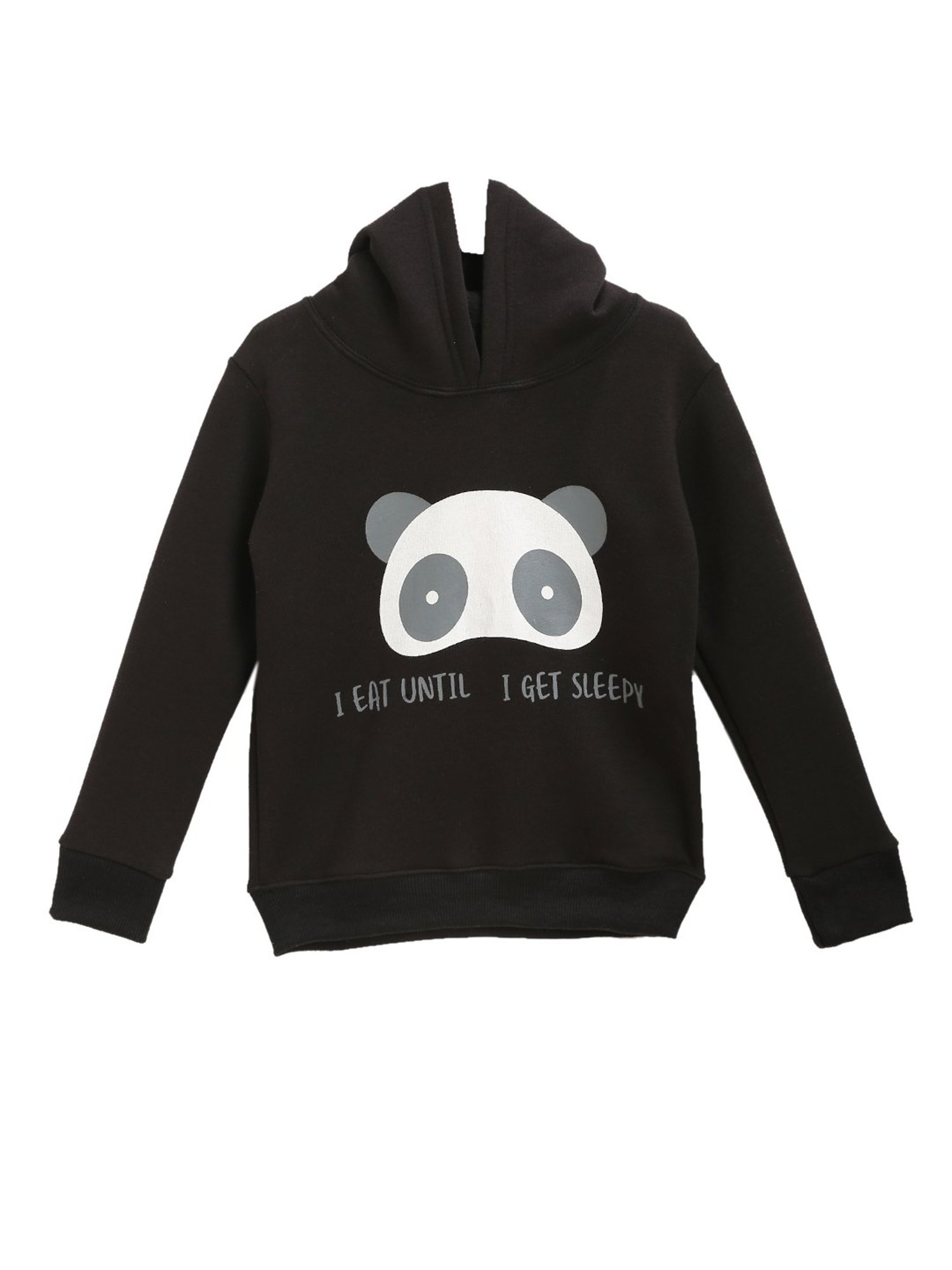 Kids Craft Black Printed Hoodie