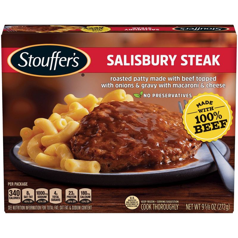 Stouffer's Homestyle Classics Frozen Salisbury Steak with Macaroni and Cheese - 9.625oz