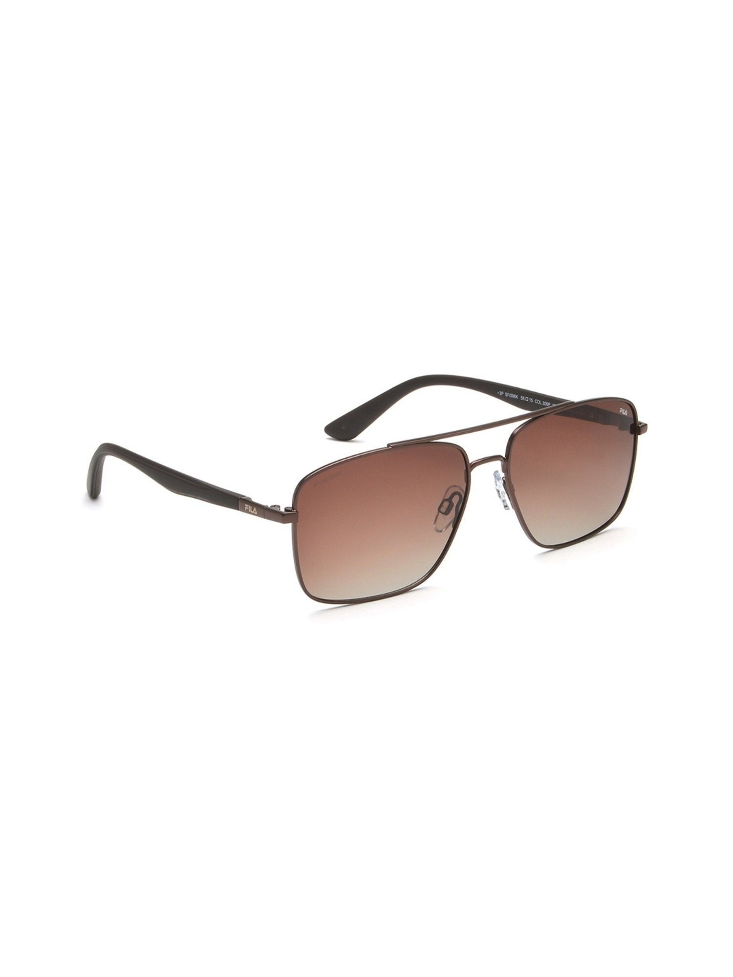Fila Brown Square Sunglasses for Men