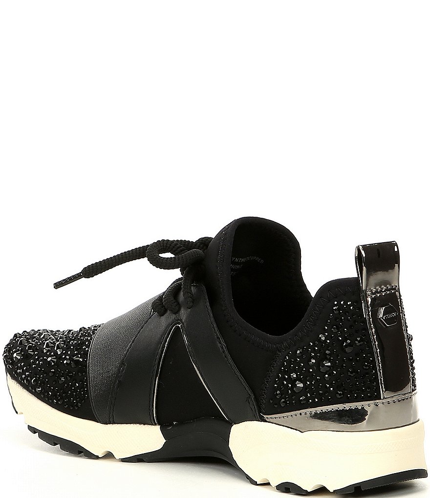 Carvela Lament Bling Embellished Lace-Up Sneakers