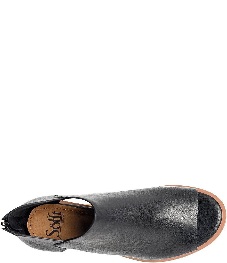 Sofft Carleigh Rounded Stack Heel Peep Toe Shooties