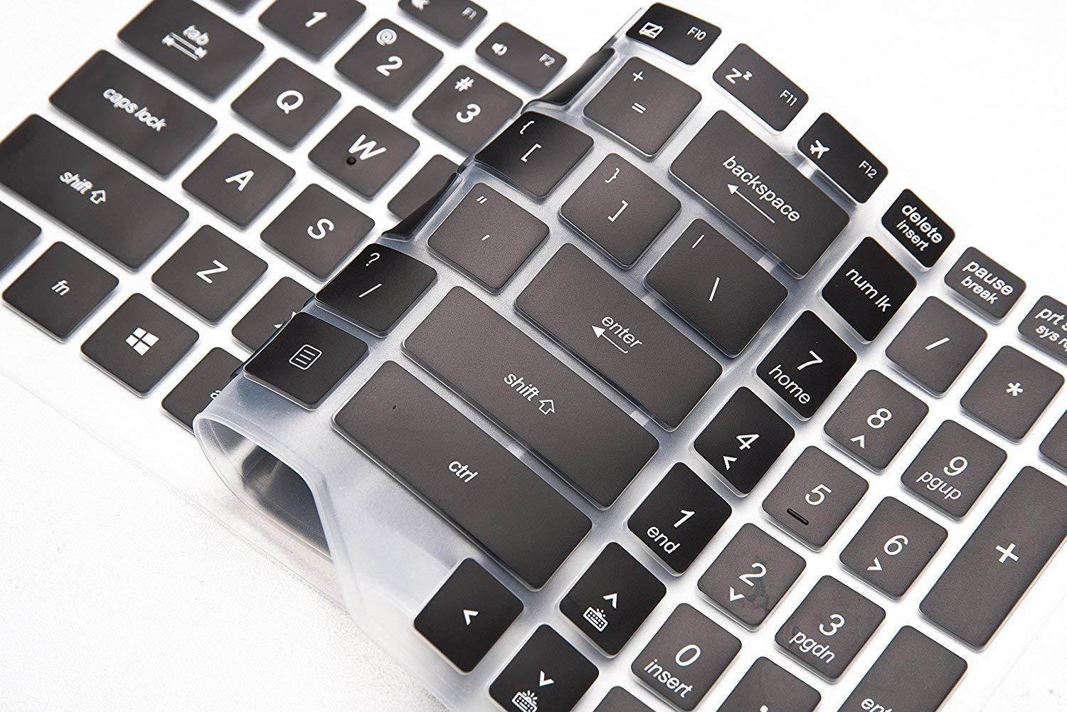 Leze - Ultra Thin Soft Keyboard Protector Skin Cover for ASUS FX503VD FX504,ROG STRIX GL503 GL703 Gaming Laptop - Black