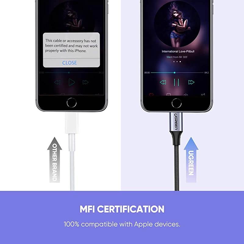 Headphones Adapter for Apple MFi Certified iPhone Lightning to 3.5mm Jack Converter for iPhone 12 Mini 12 Pro Max 11 Pro Max X XR XS iPhone 7 7P 8 8P