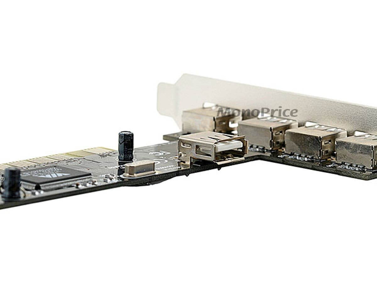Monoprice VIA 5-Port USB 2.0 PCI Card (4 External Plus 1 Shared Internal)