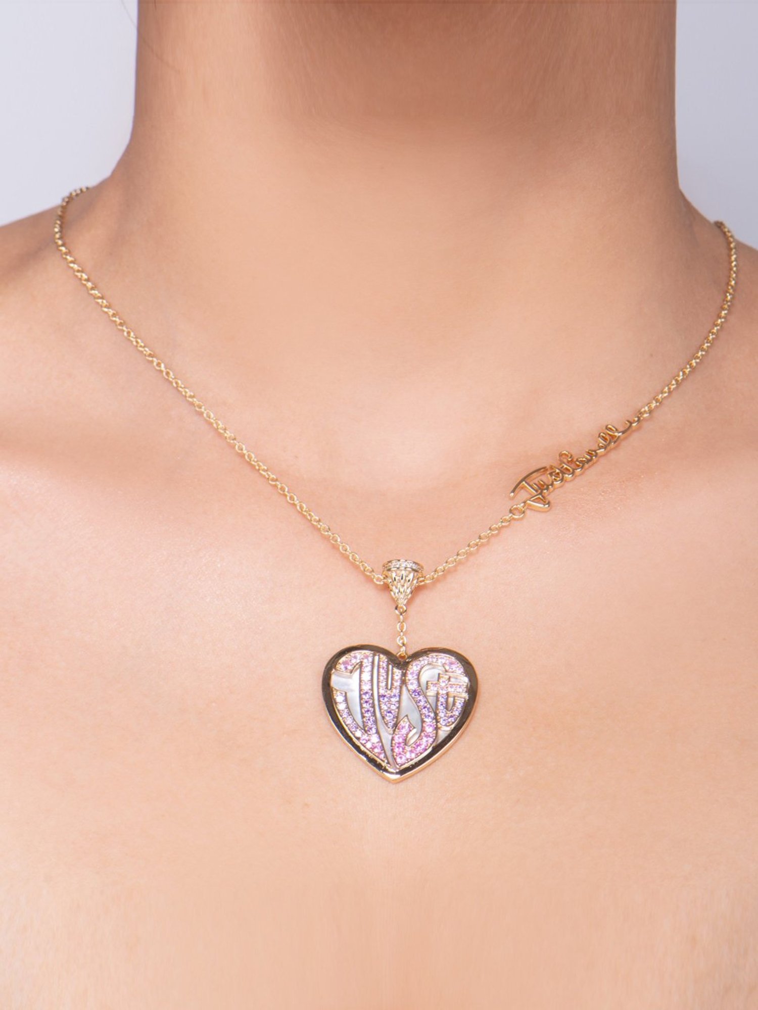 Just Cavalli Golden Amore Rosa Princess Necklace
