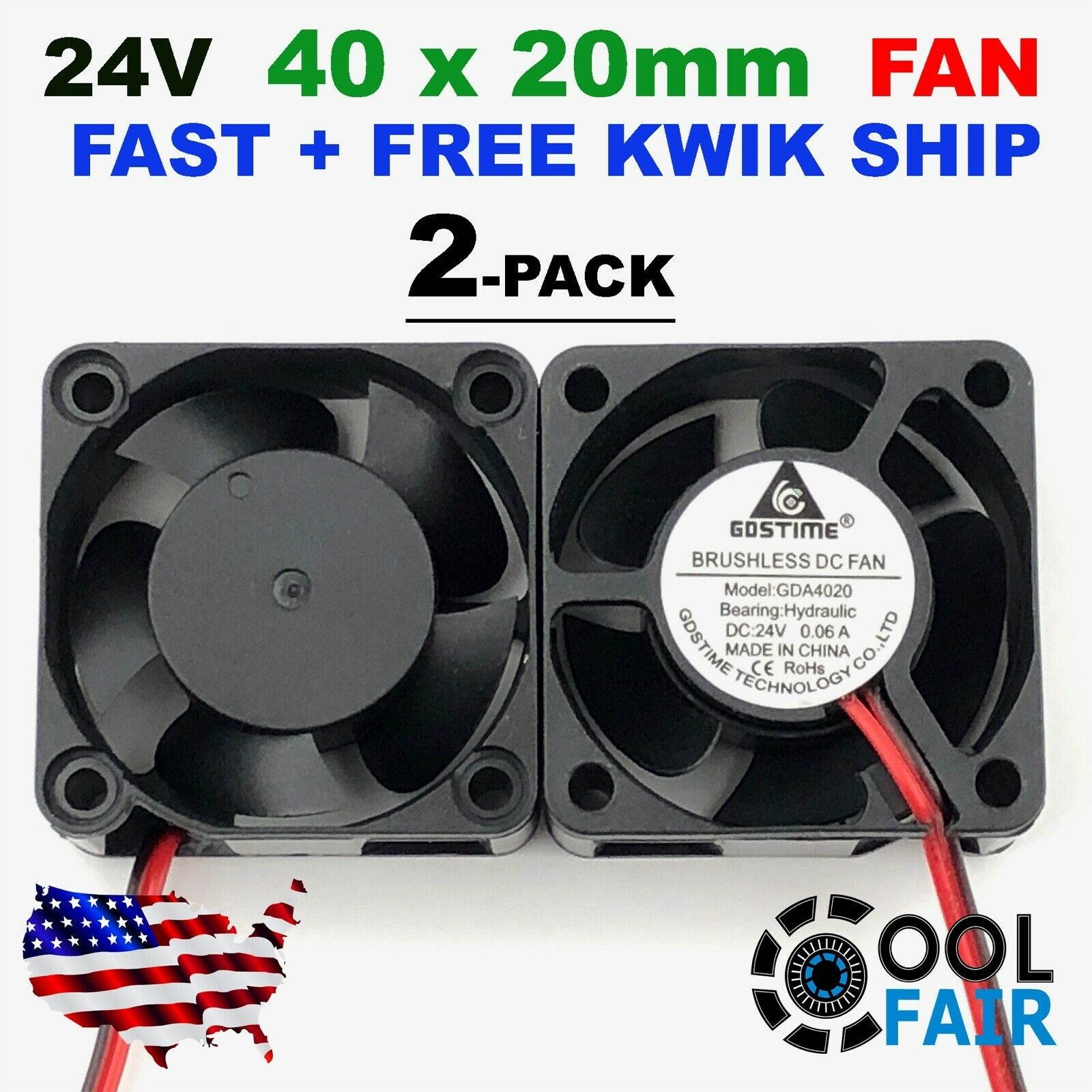 12v 80mm Cooling Fan Long Wire 80x80x10mm DC PC Computer Case Cooler 8010 2-Pin