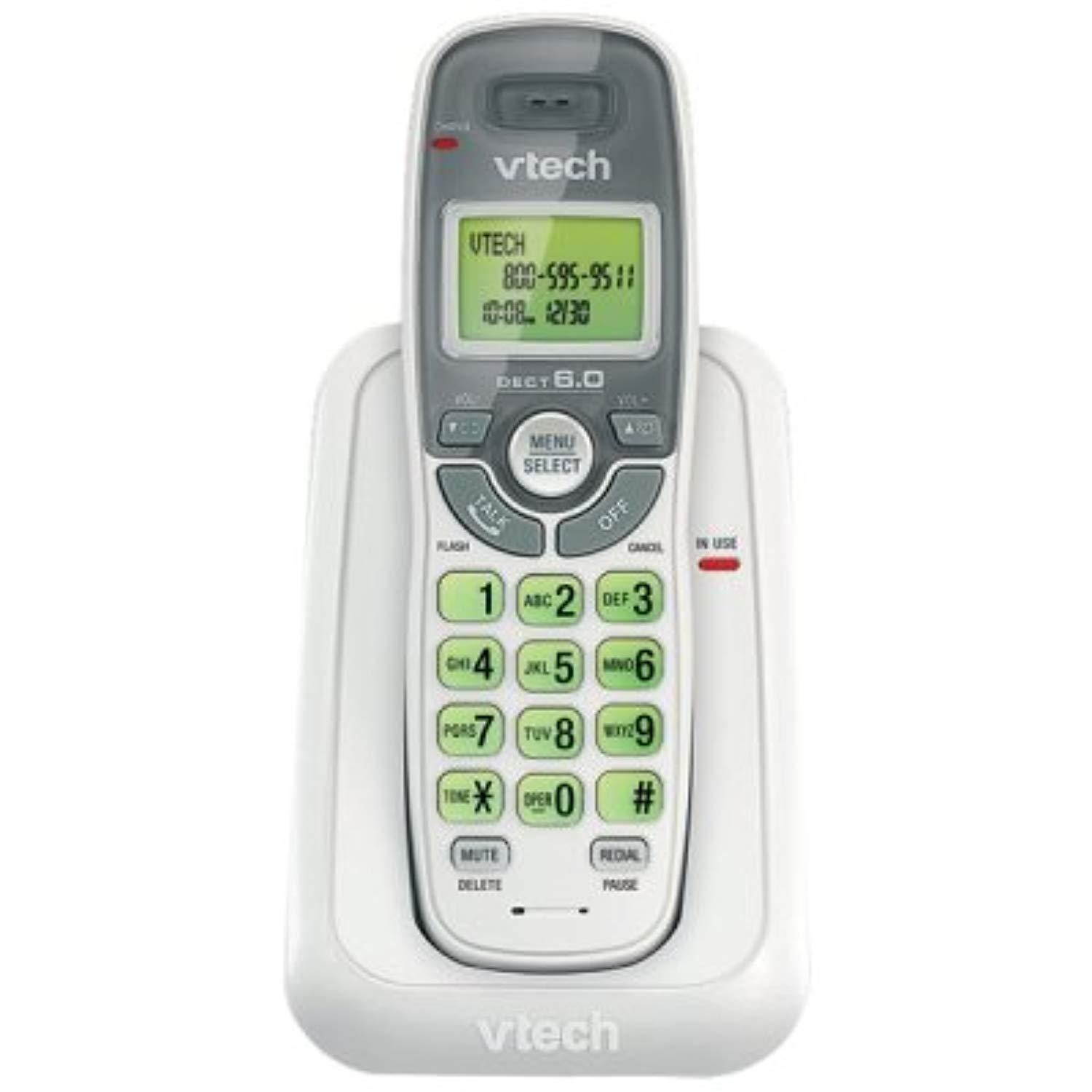 vtech vtcs6114 dect 6.0 single handset cordless phone with caller id