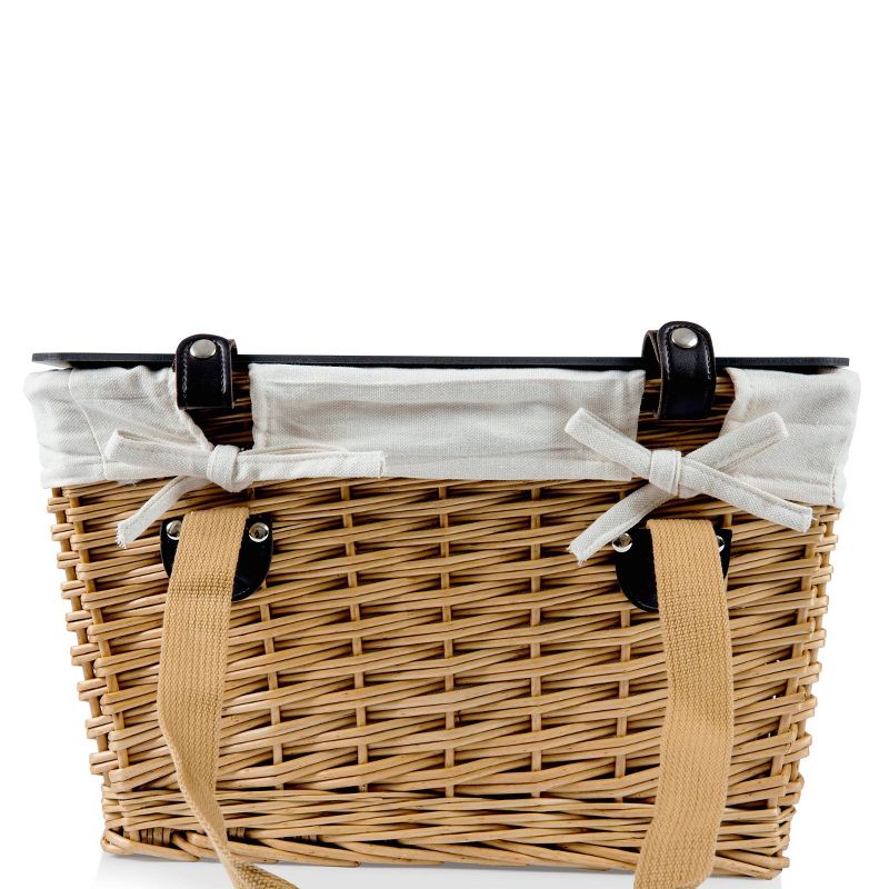 Picnic at Ascot Insulated Picnic Basket/Cooler Fully Equipped with Service for 2 - Trellis Green