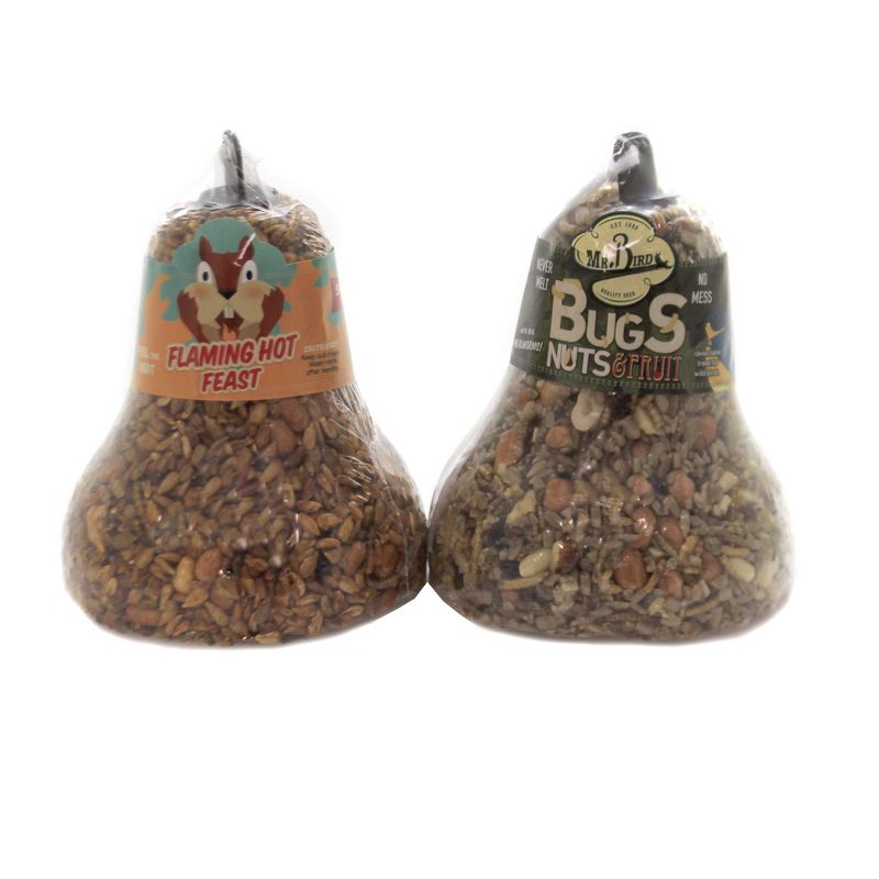 Home & Garden 5.25" Seed Bell Variety Set Bird Feeding Cardinals Wrens Mr Bird  -  Bird And Wildlife Food