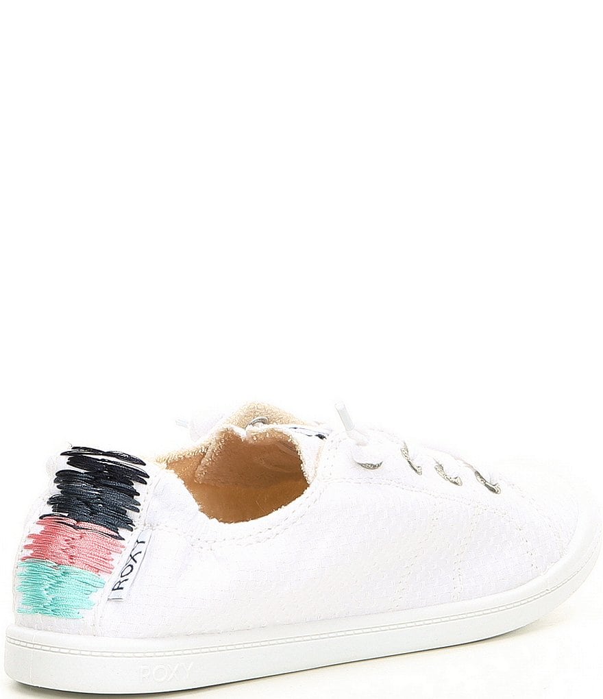 Roxy Bayshore III Textured Canvas Stitch Back Detail Slip-On Sneakers