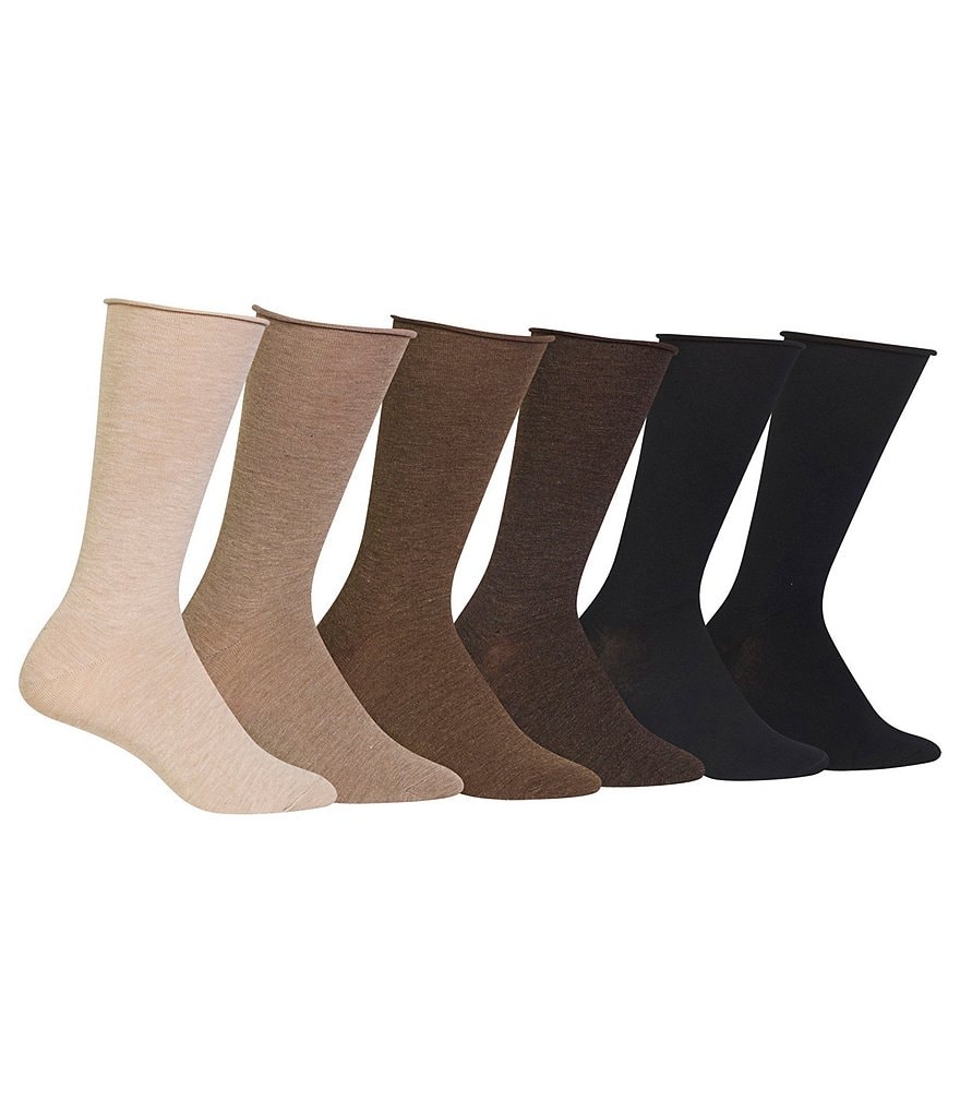 HUE Flat Knit Knee Socks 3-Pack