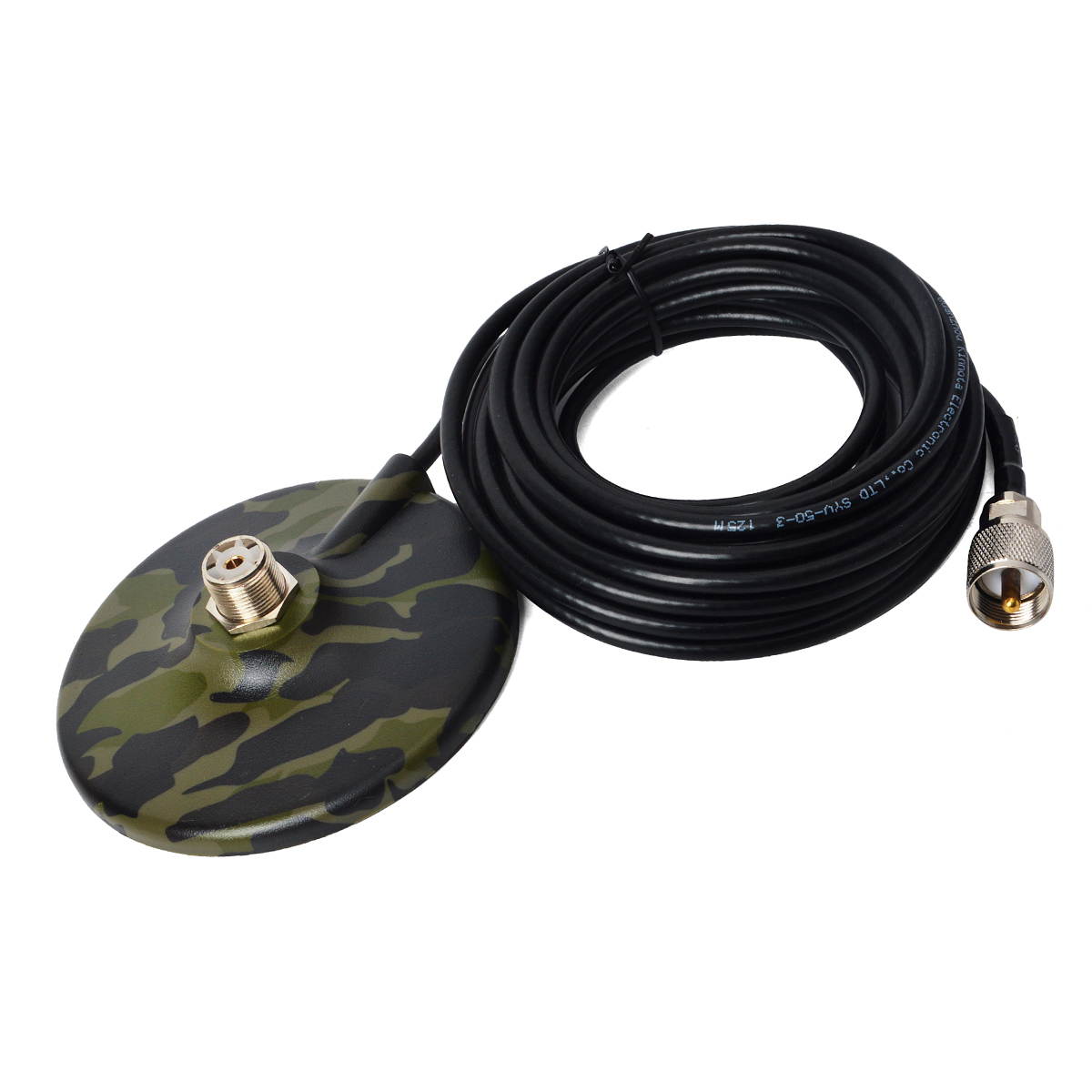 HYS CB/VHF/UHF/HF Ham Radio Antenna Magnet Mount SO239 Connection Style W/5M(16.4ft) RG58 Coaxial Cable PL-259 Plug