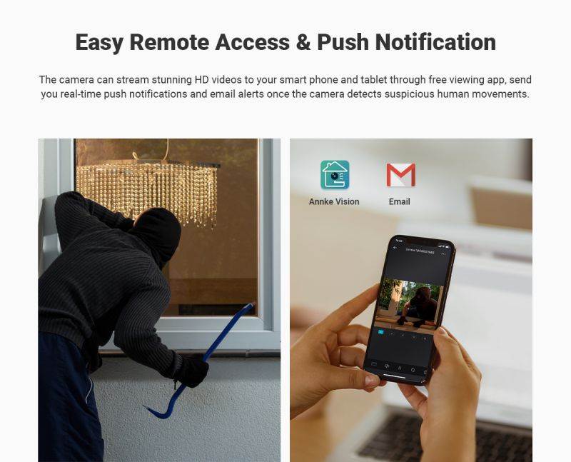 ANNKE 8CH 5MP Super HD Security Camera System 5-in-1 DVR, Outdoor PIR Cameras with 2TB