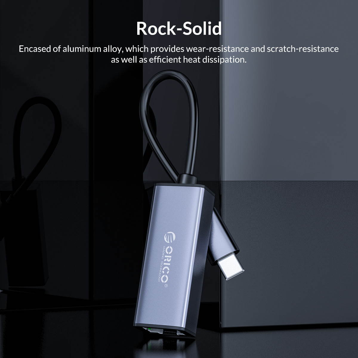 ORICO Aluminum USB 3.1 Type C (USB-C) to RJ45 Gigabit Ethernet LAN Network Adapter 15cm cable Drive-free For Mac Laptop phone Pro/Windows/Mac/Linux
