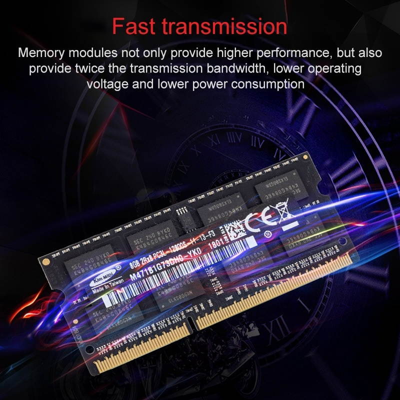 Kim MiDi 1.35V DDR3L 1600MHz 8GB Memory RAM Module for Laptops