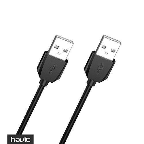 Havit 2-Feet USB 2.0 Type A Male to Type A Male Cable, Black