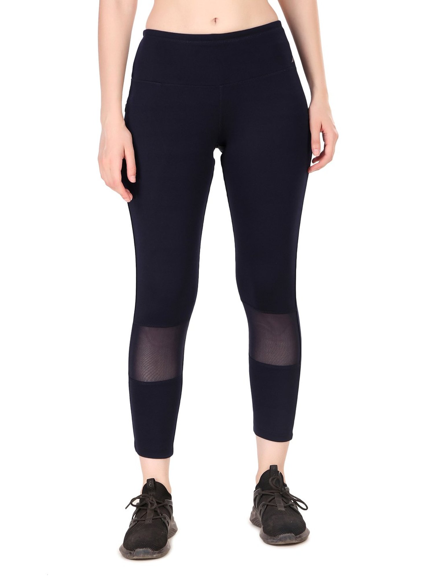 Vector X Navy Slim Fit High Rise Tights