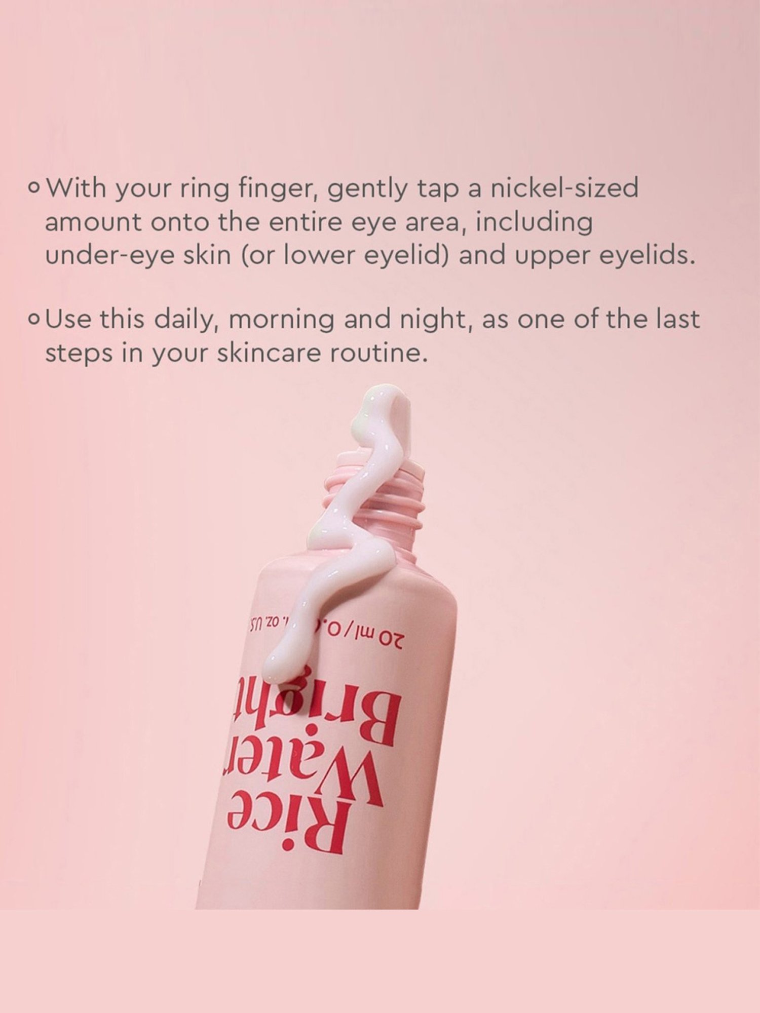 The Face Shop Rice Water Bright Vegan Eye Cream - 20 ml