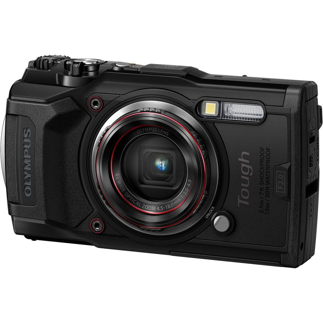 Olympus Tough TG-6 Waterproof Camera, Black (050332192430)
