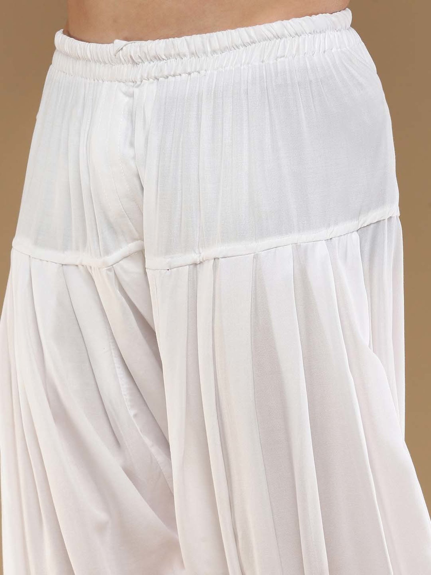 Sanwara Sea Green & White Cotton Regular Fit Chikankari Kurta Bottom Set