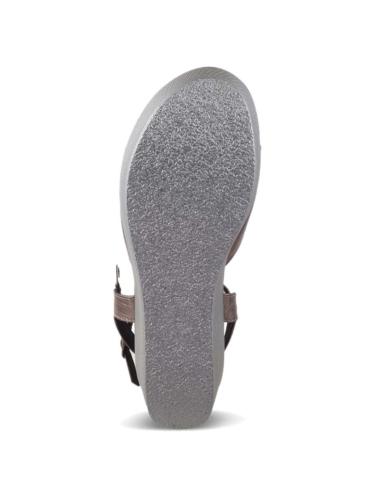 Tresmode Women's Pewter Ankle Strap Wedges