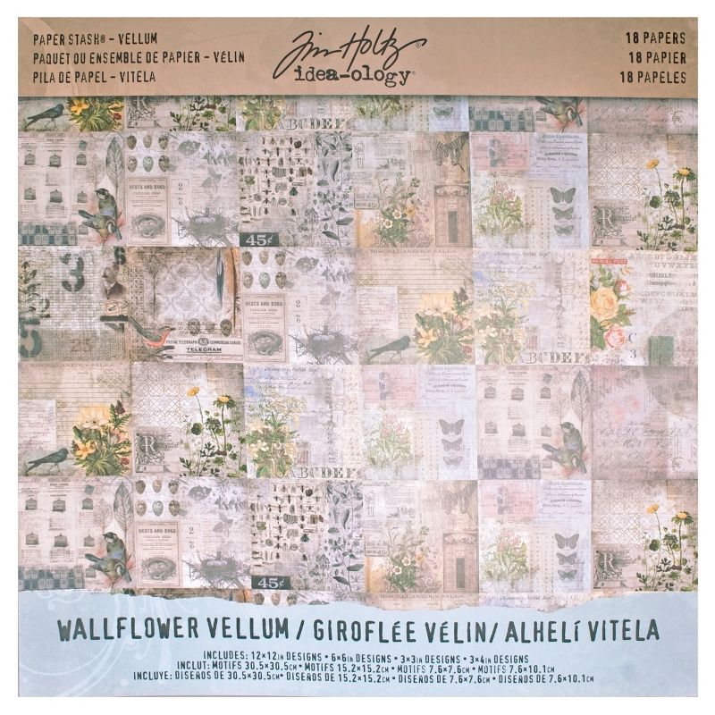 Tim Holtz Scrapbooking Paper Pack - Multicolored