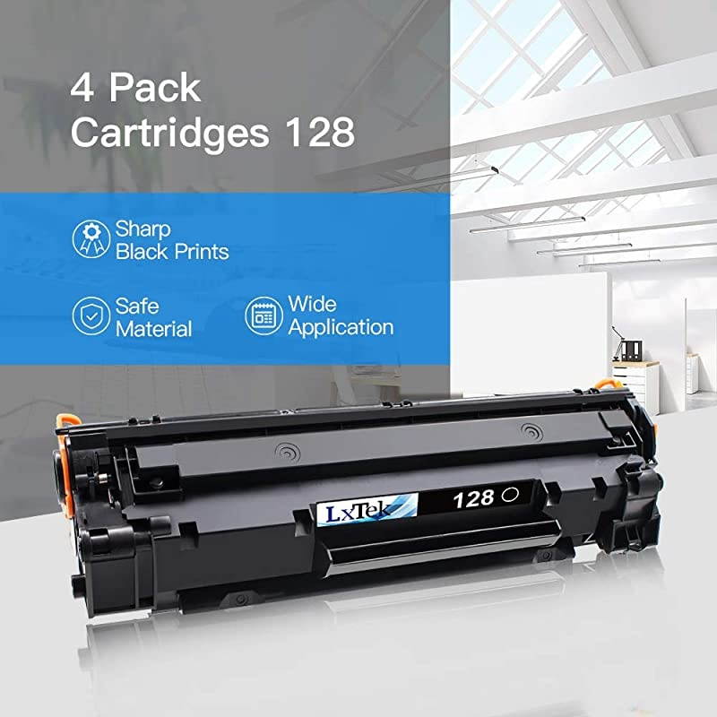 Compatible Toner Cartridge Replacement for Canon 128 CRG128 (Black, 4-Pack)