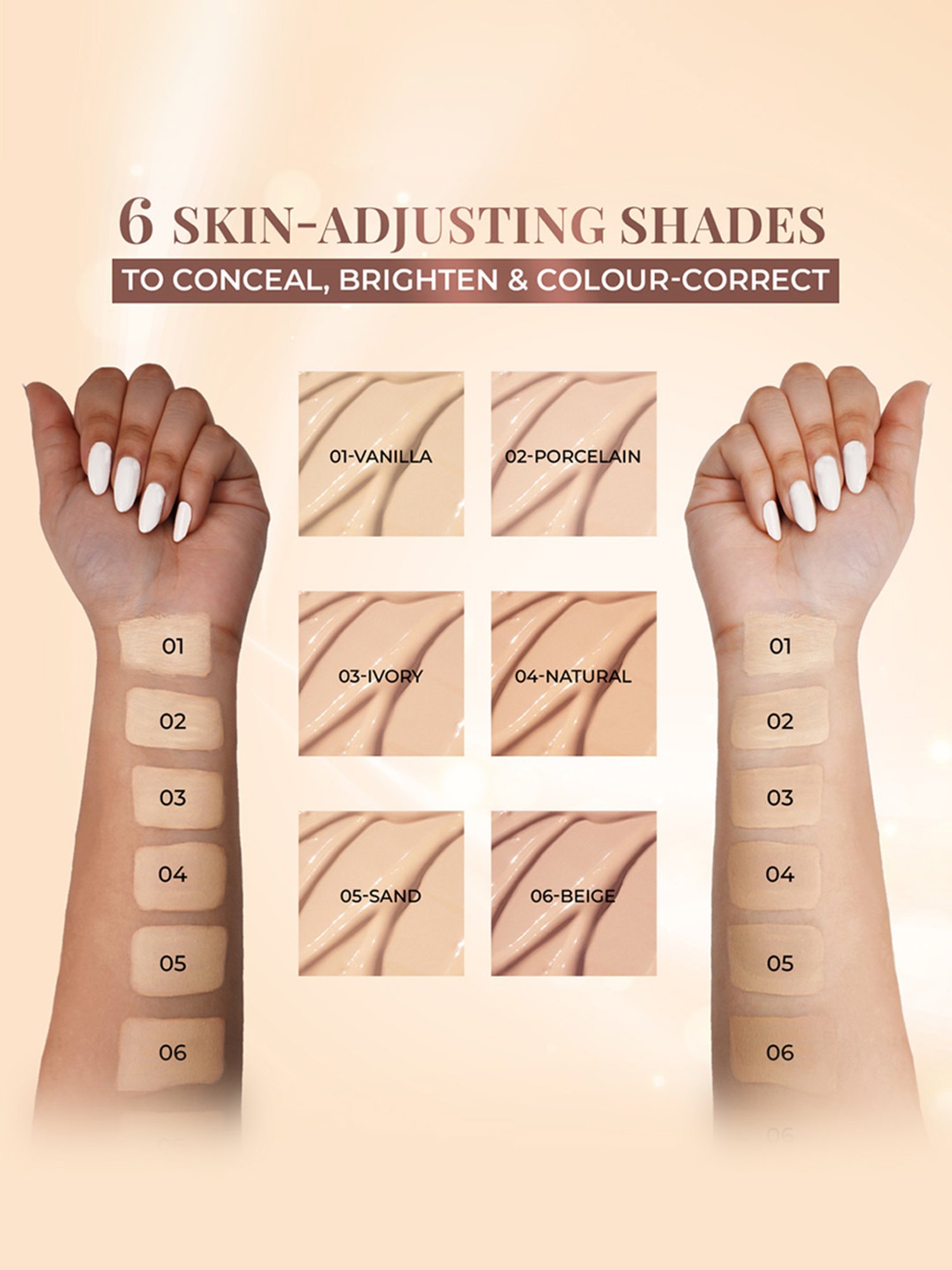 JUST HERBS Brightening & Correcting Concealer 04-Natural - 6 ml