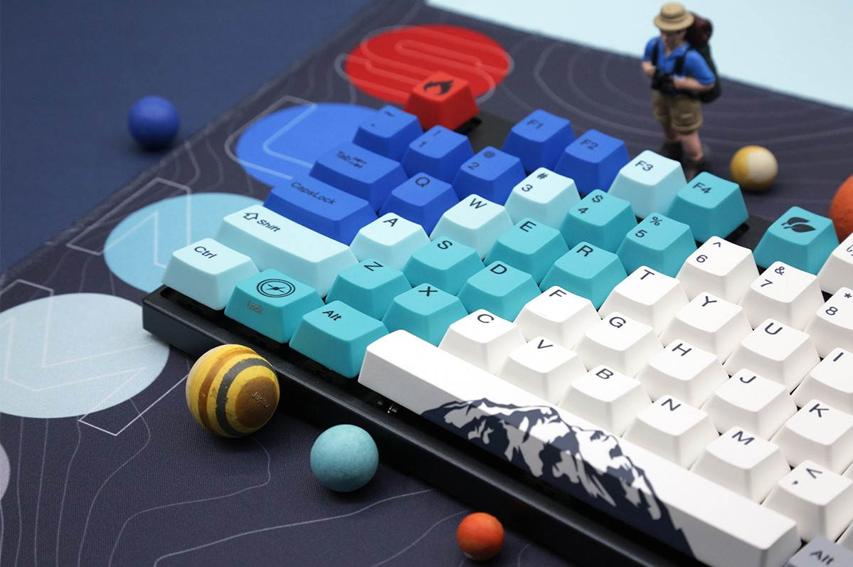Varmilo VA87M Summit Keyboard 87 Key Wired Blue Cherry MX Switch Keyboard LED Backlight PBT keycaps Ergonomics
