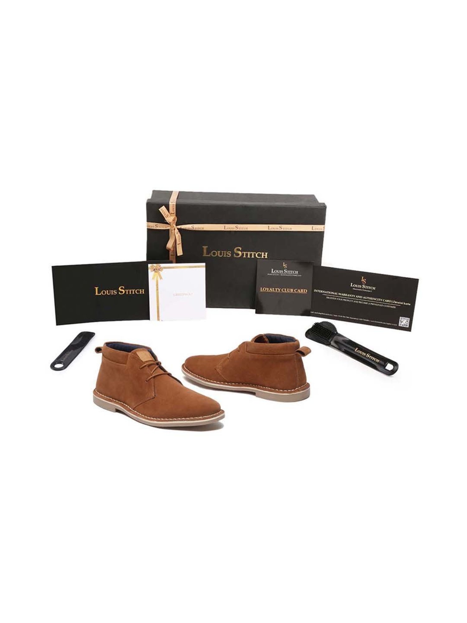 Louis Stitch Men's Russet Tan Chukka Boots