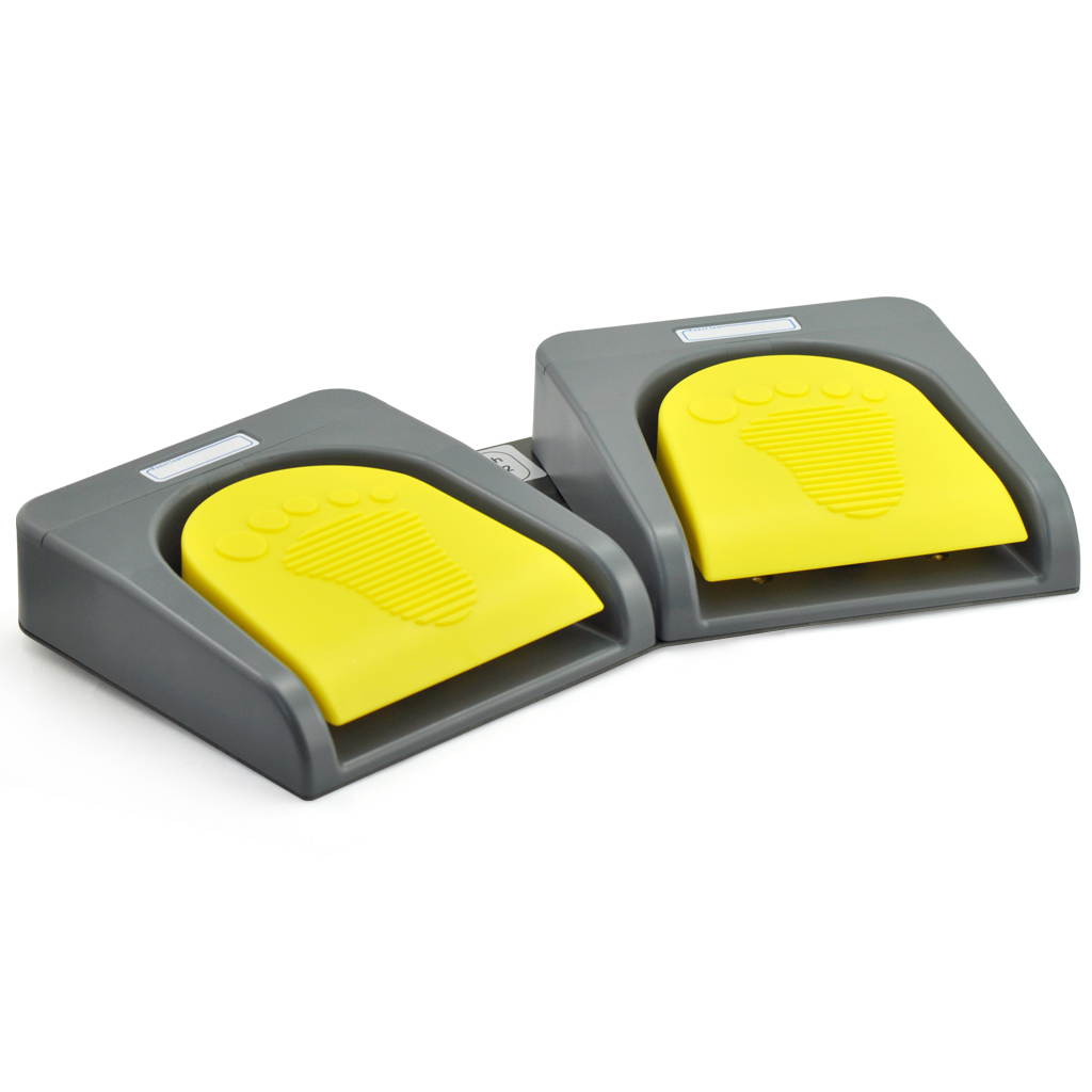 iKKEGOL USB Double 2 Foot Switch Control Pedal Video Game Customized PC keyboard Multimedia key Free Drive HID