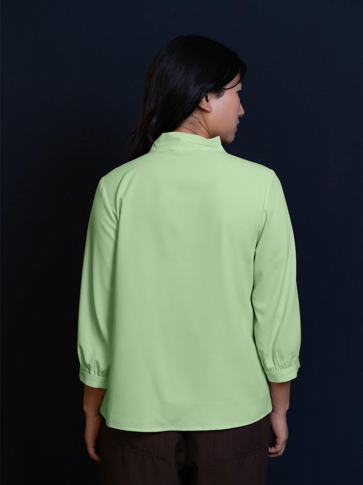 Zink London Mint Green Regular Fit Top