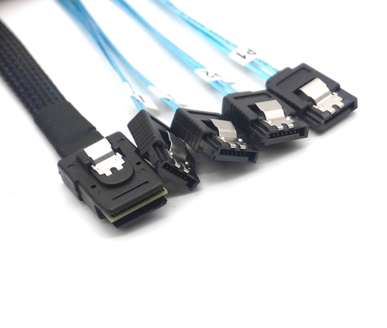 Weastlinks SAS SATA Cable Mini-SAS SFF-8087 to 4 SATA Cable Mini SAS 4i SFF8087 36P To 4 SATA 7P Cable