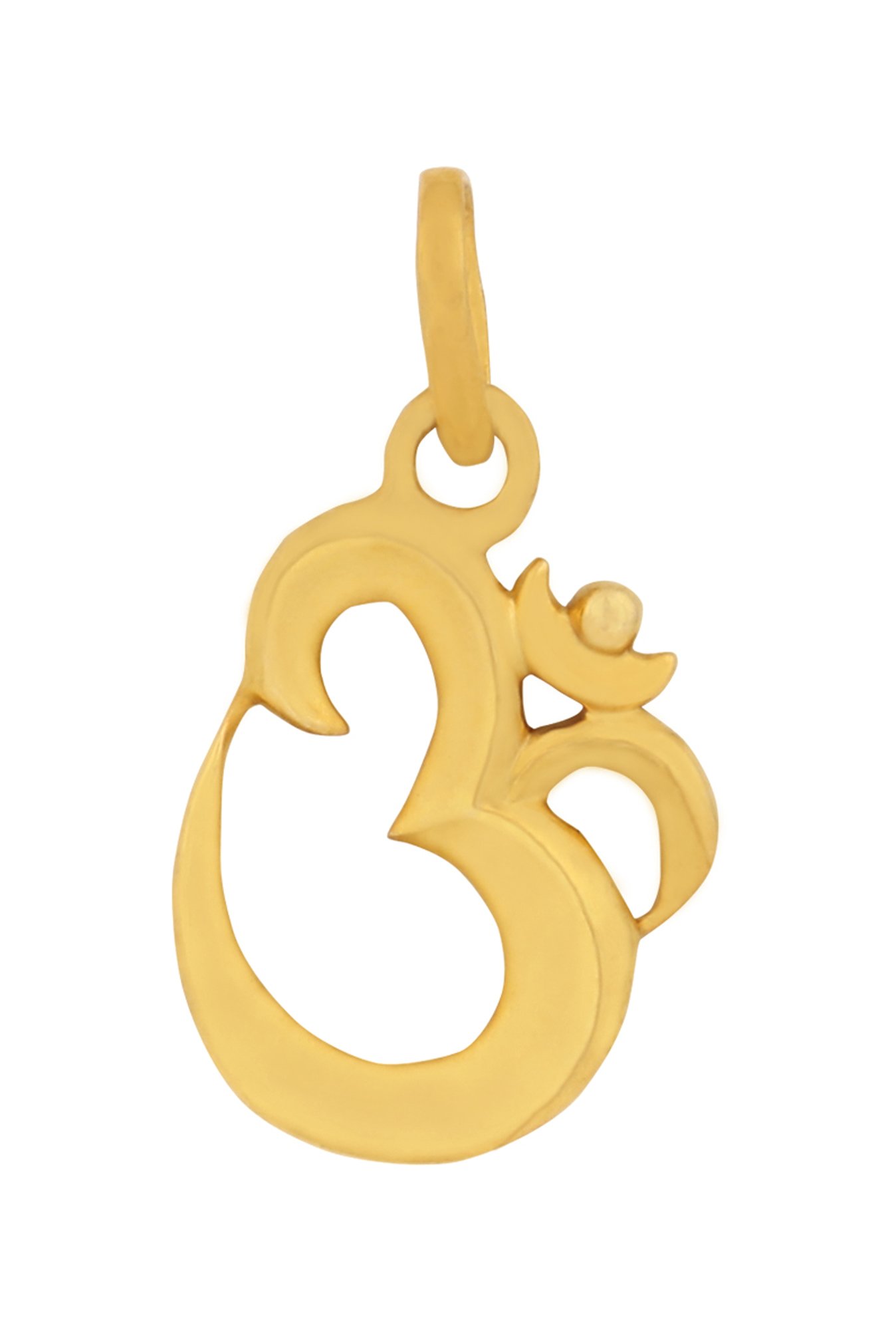 CKC Sacred Rudraksha Gold Pendant: Single Loop Elegance