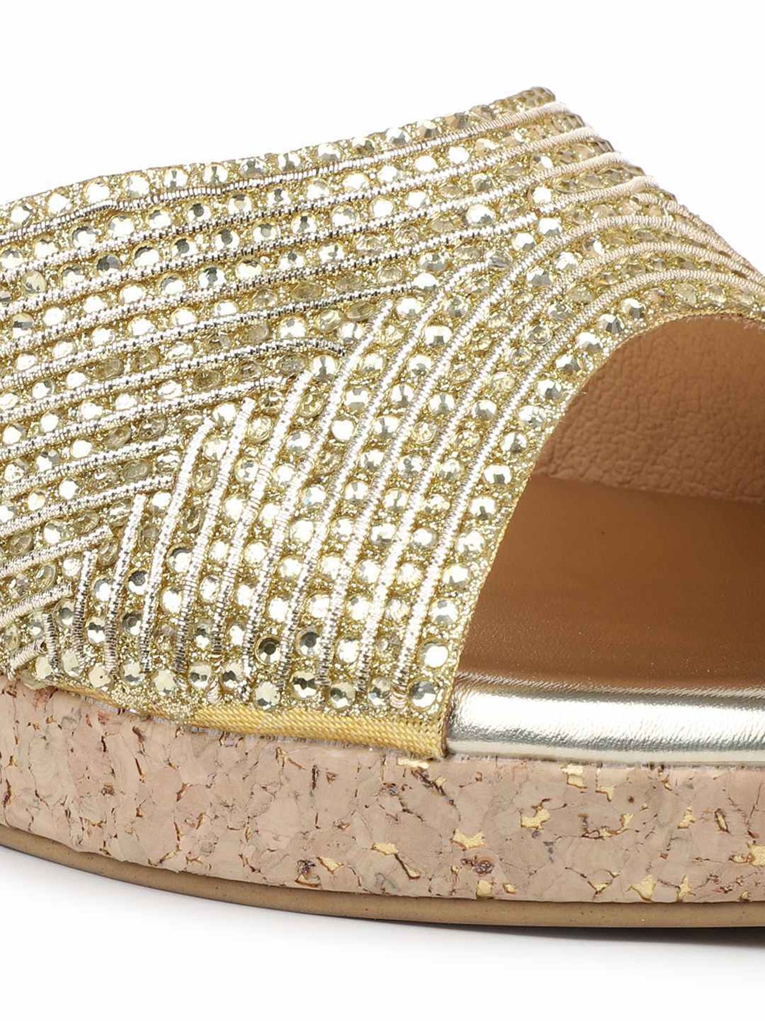 Inc.5 Women's Golden Casual Wedges