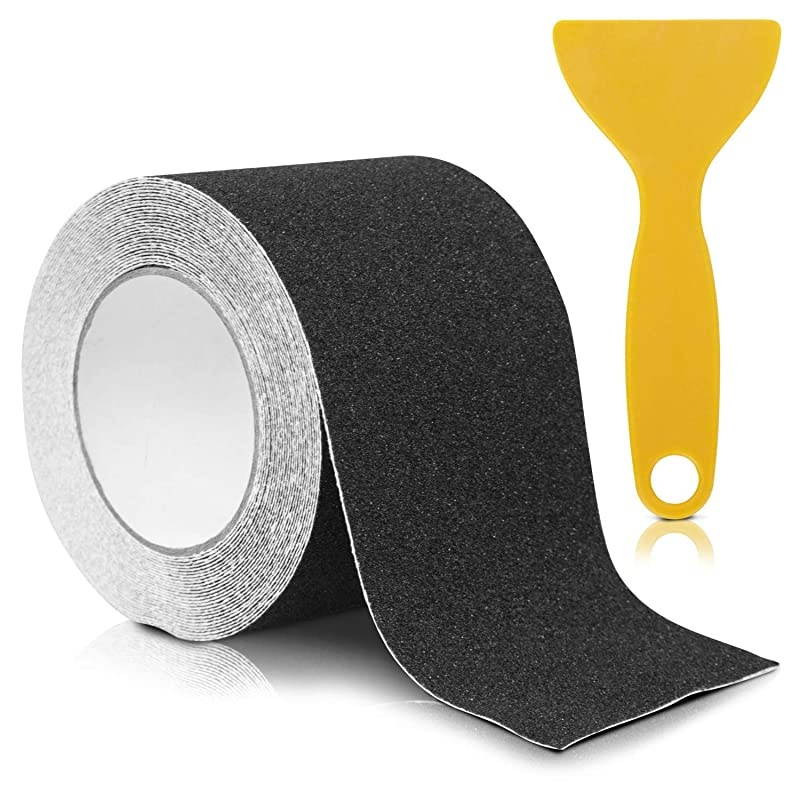 Grip Tape 30 Feet Anti Slip Traction Tread for Indoor and Outdoor Use Heavy Duty Waterproof Stickers for Safety Stairs Deck Steps Non Skid Adhesive for Elderly Seniors Men Women