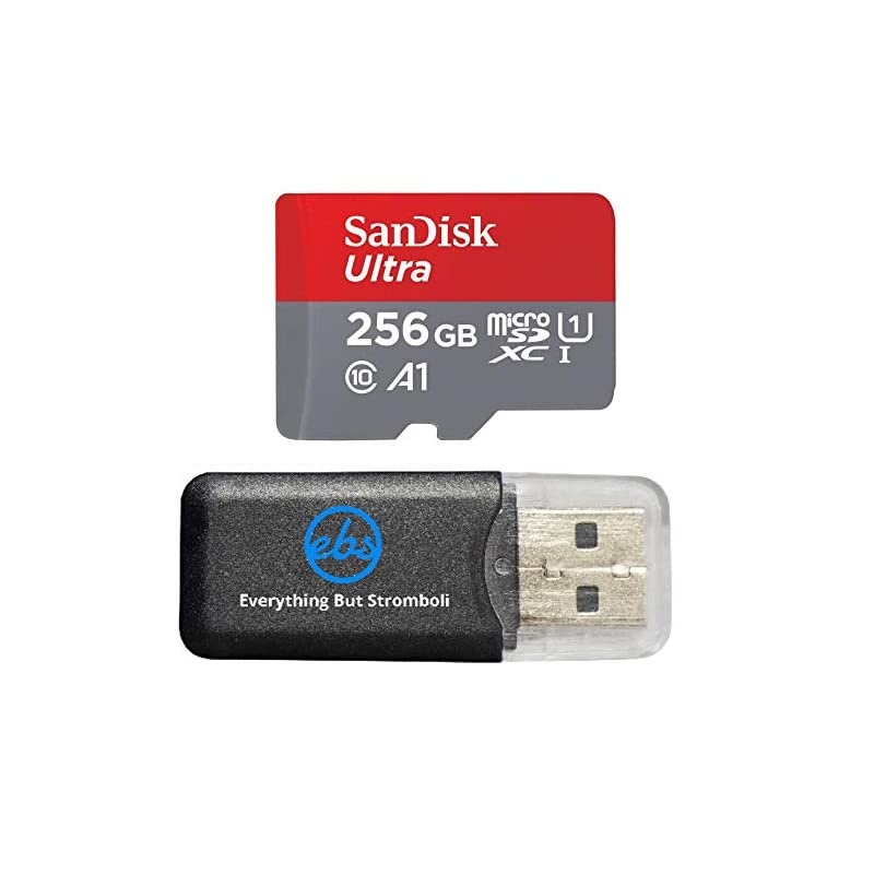 256GB Ultra Micro SDXC Memory Card Bundle Works with Samsung Galaxy Note 8 Note 9 Note Fan Edition Phone UHSI Class 10 SDSQUAR256GGN6MA Plus Everything But Stromboli TM Card Reader