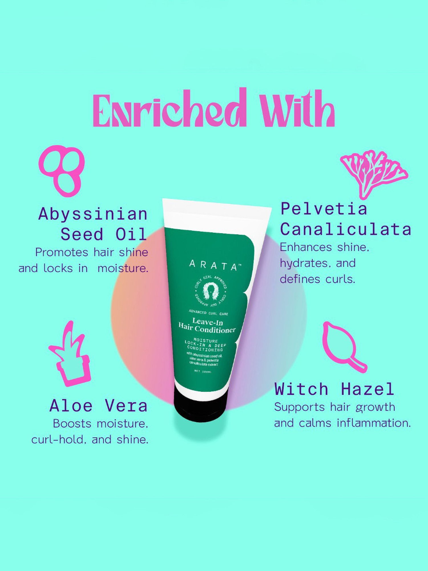 Arata Advanced Curl Care Leave-In Hair Conditioner - 100 ml