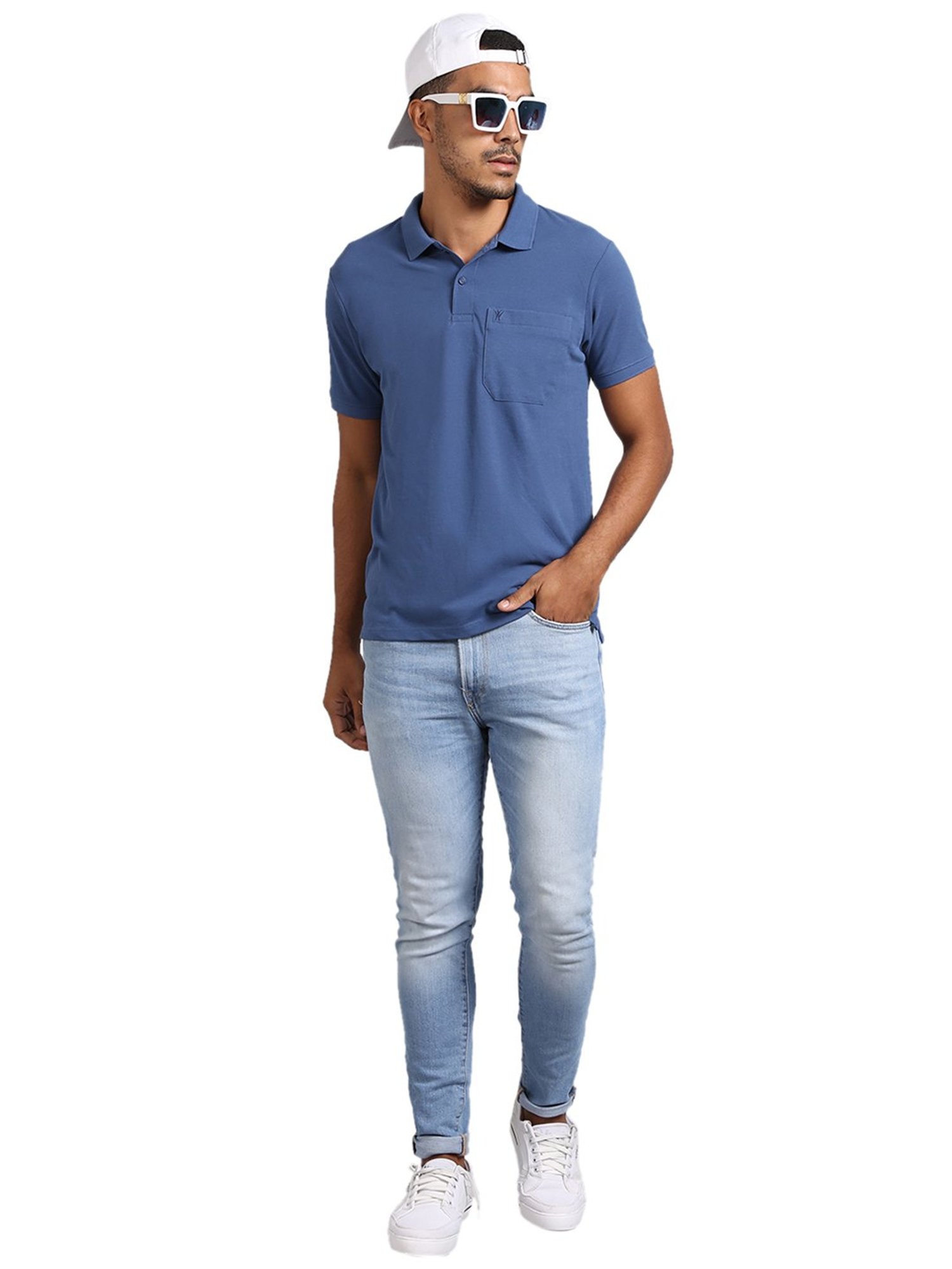 Venitian- Forbidden Clothing Sky Blue Polo T-Shirt