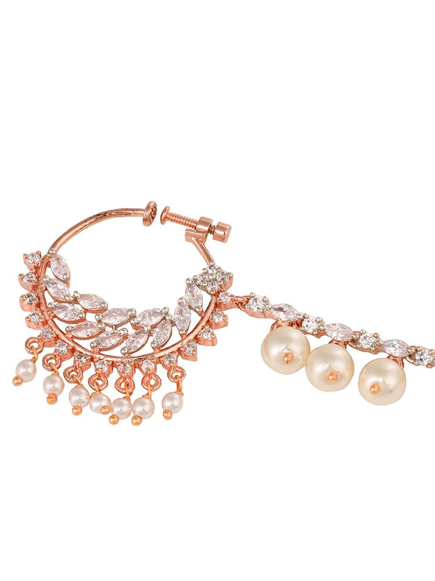 Teejh Aahna Silver Nose Ring