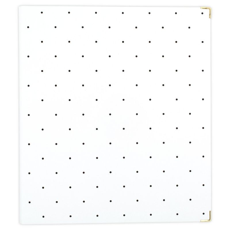 Sugar Paper™ 1" Ring Binder White with Black Dots