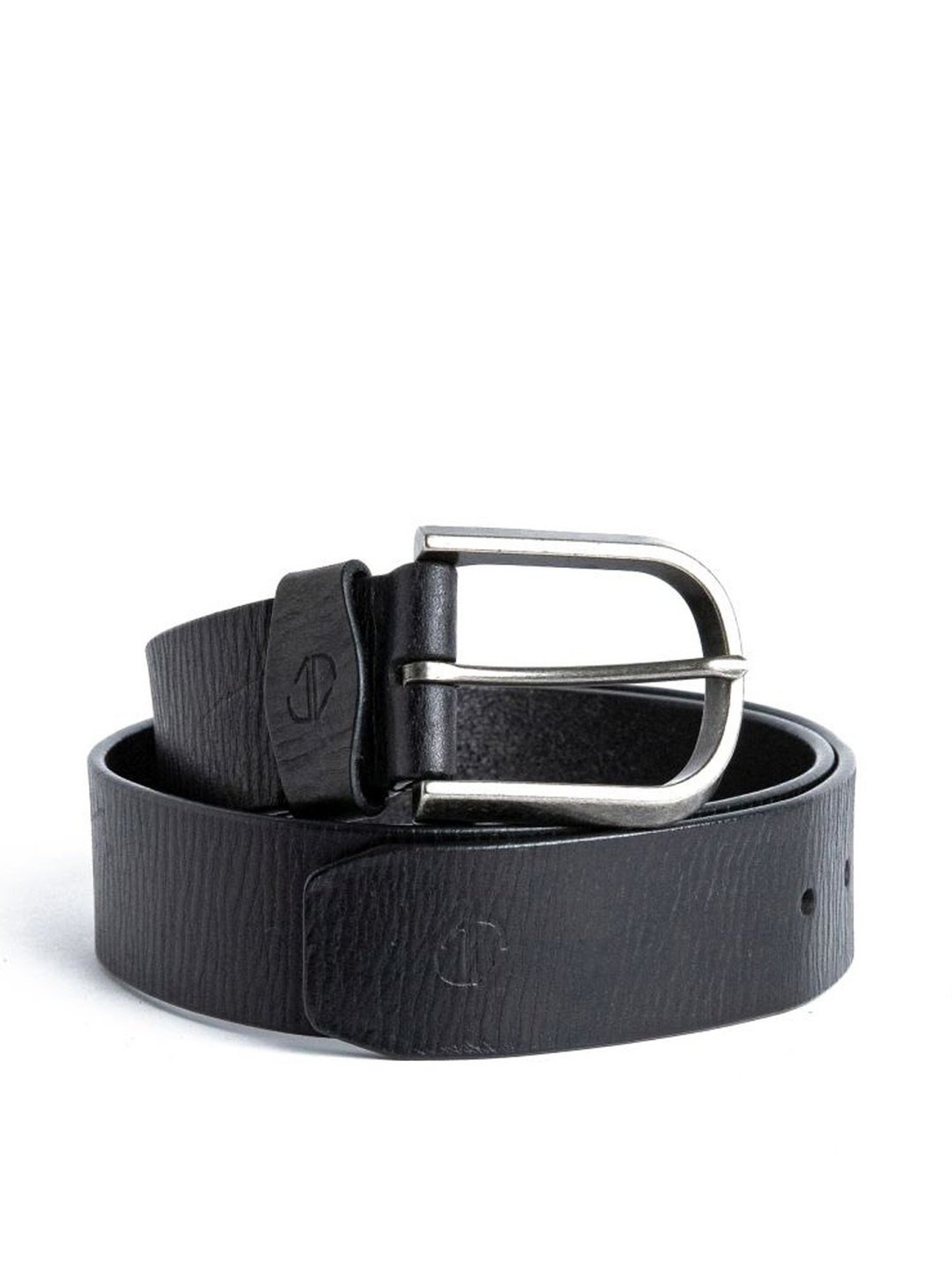 James Aston Pedro Premium Black Leather Solid Waist Belt