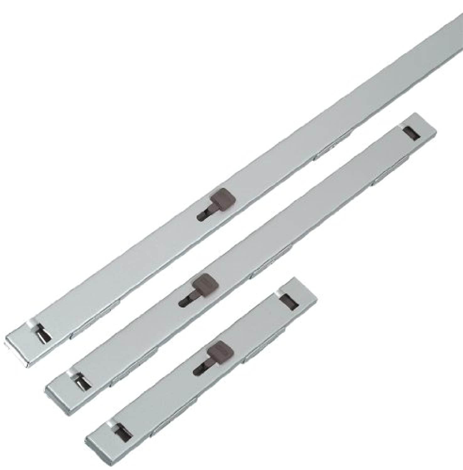 ABUS 07050 56.75-Inch Chrome File Bar 5 Drawer, Grey