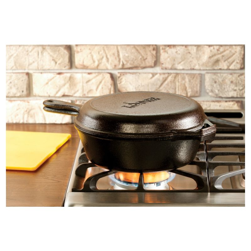 Lodge 3.2qt Cast Iron Combo Cooker