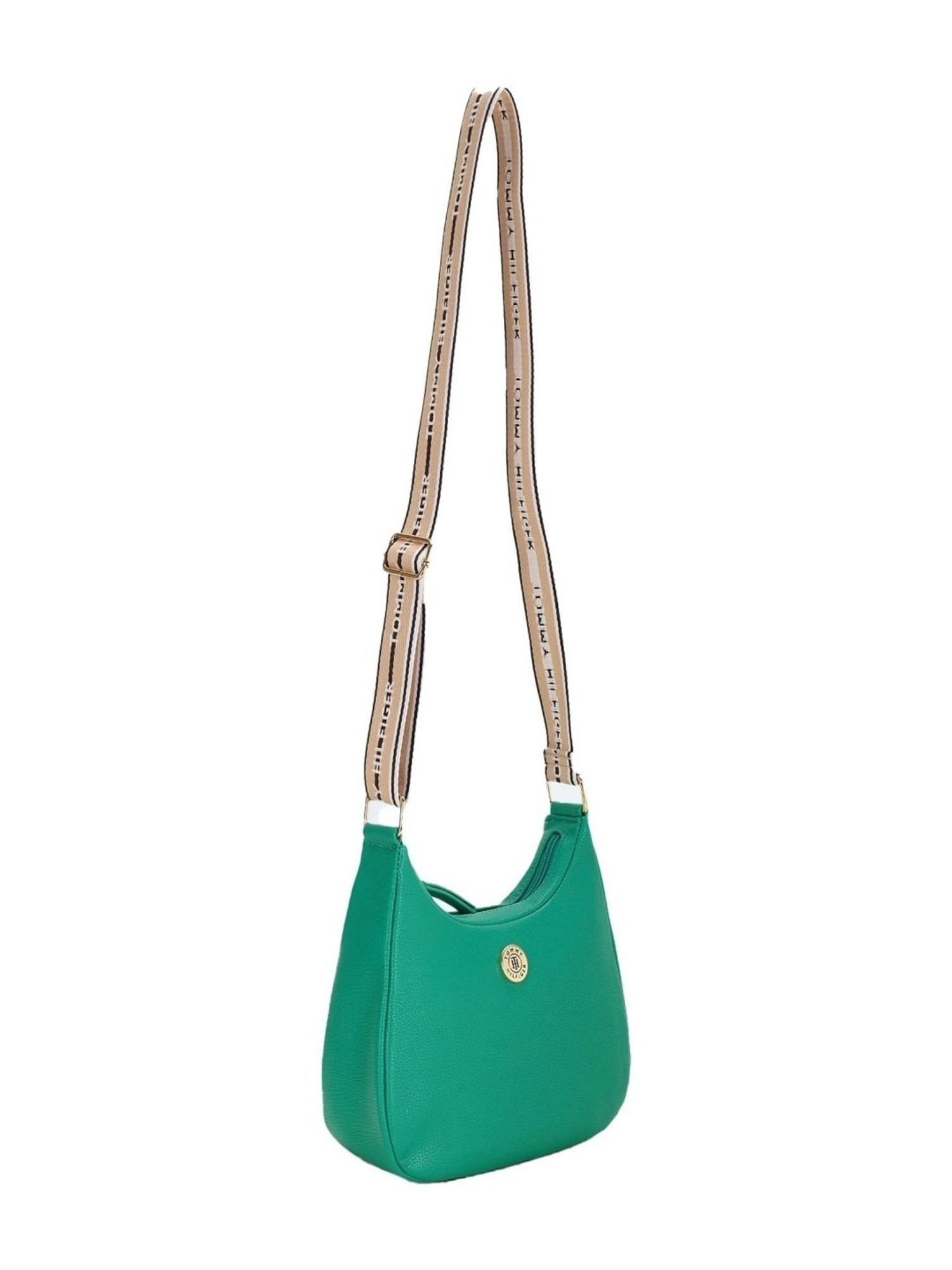 Tommy Hilfiger Olympic Green Medium Hobo Bag