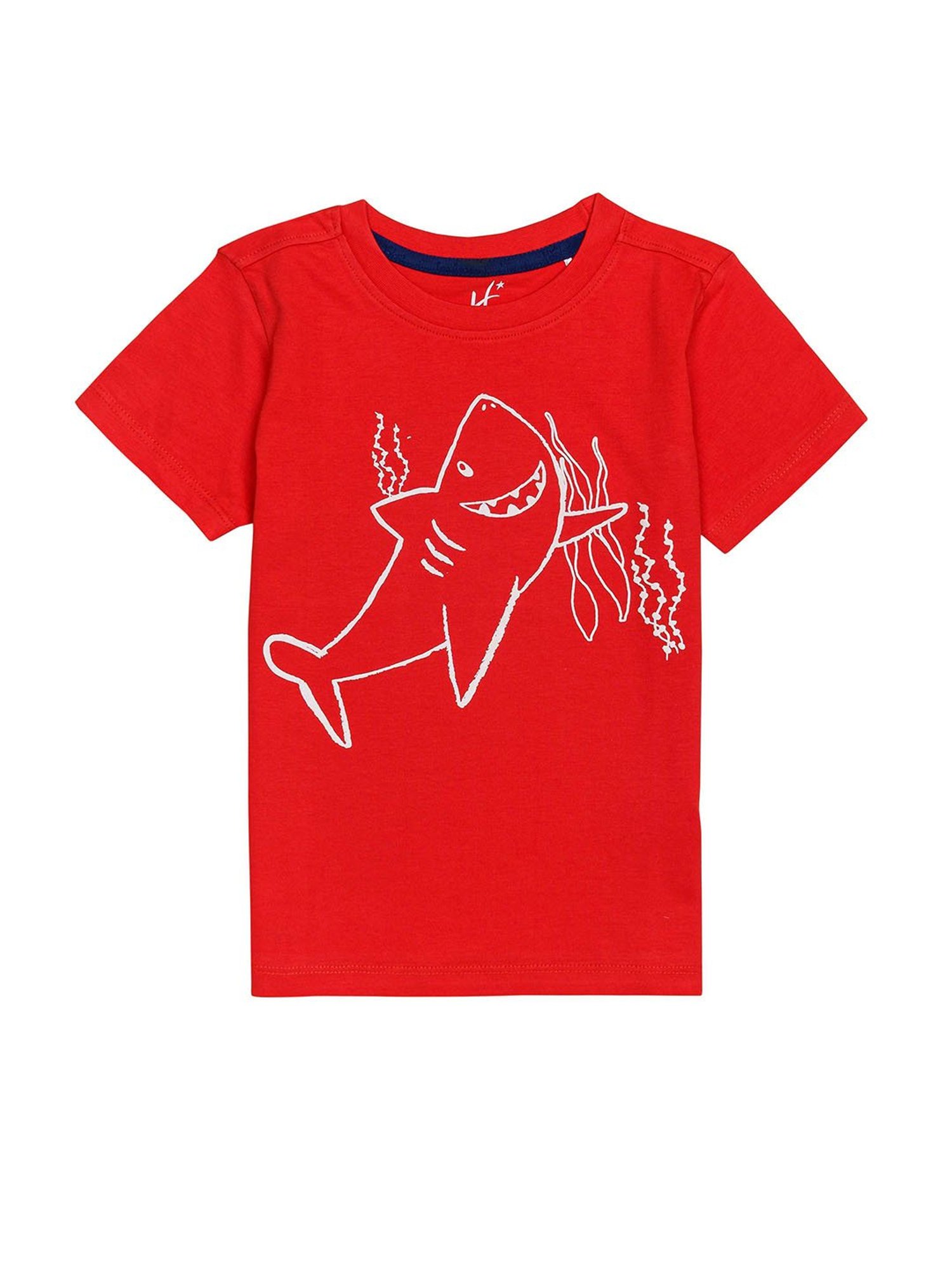 H by Hamleys Boys Red Printed T-Shirt