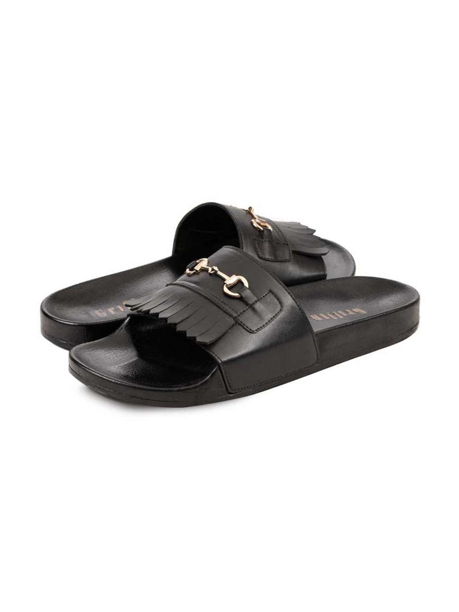 Griffin Men's Black Slides